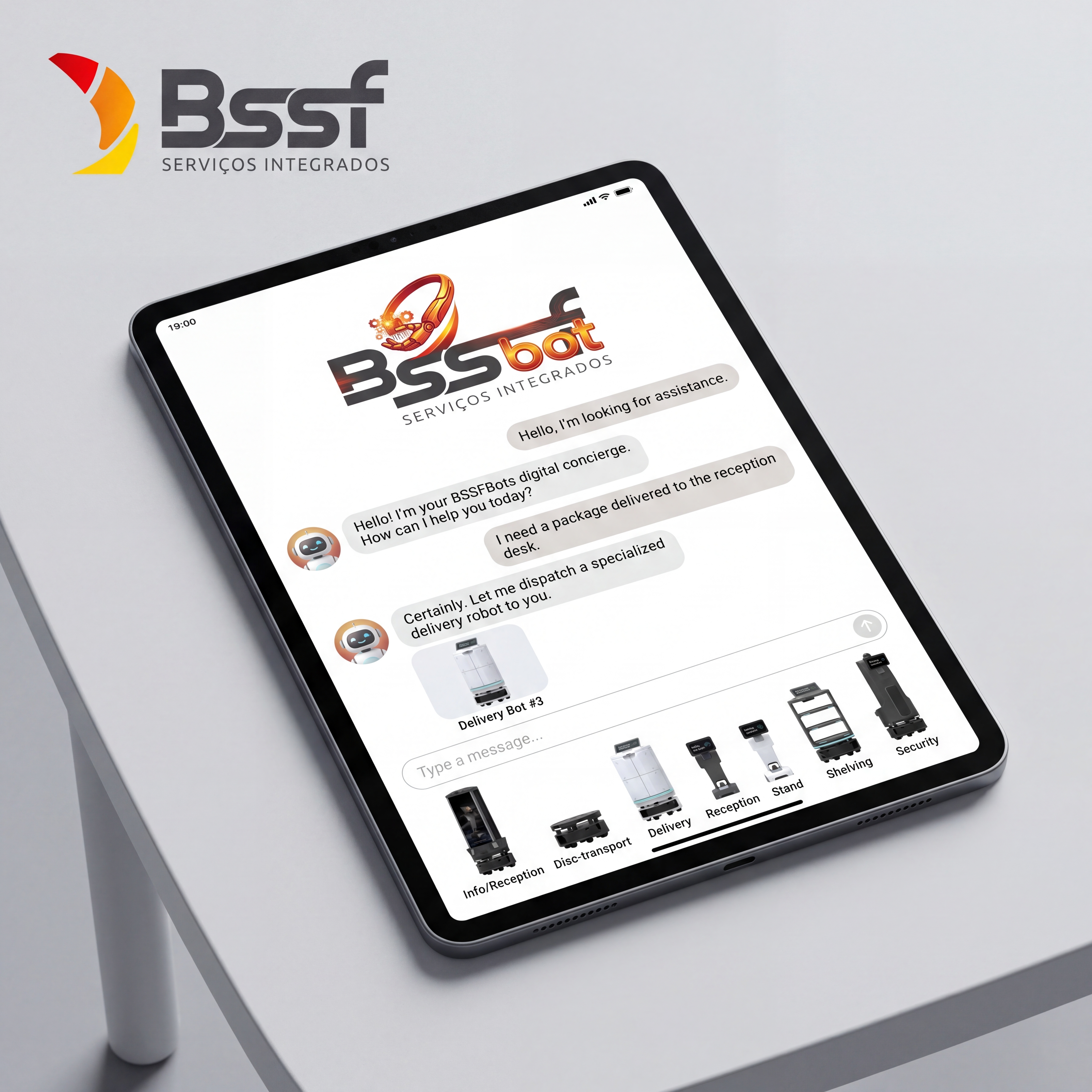 BSSF Bot — Chat operacional integrado à frota de robôs